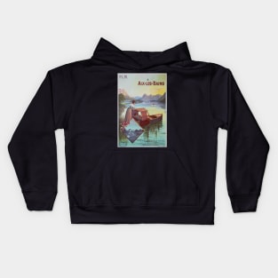 Aix-les-Bains,Savoie,France,Travel Poster Kids Hoodie